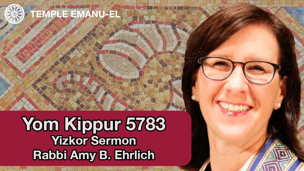 YOM KIPPUR YIZKOR SERMON BY RABBI EHRLICH 5783 Experience Temple